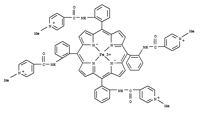 Fe(III)-alpha,alpha,alpha,beta-tetra-ortho-(N-methyl-isonicotinamidophenyl)porphyrin