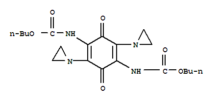 (2,5-Bis(1-aziridinyl)-3,6-dioxo-1,4-cyclohexadiene-1,4-diyl)biscarbam ic acid, dibutyl ester