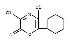 2H-1,4-Oxazin-2-one,  3,5-dichloro-6-cyclohexyl-
