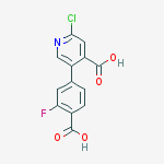 5-(4-carboxy-3-fluorophenyl)-2-chloropyridine-4-carboxylic Acid