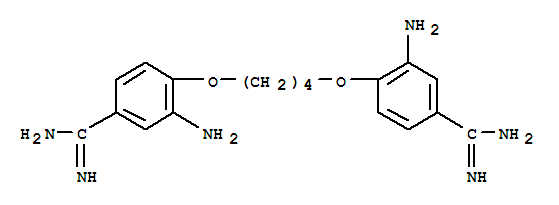 3-amino-4-[4-(2-amino-4-carbamimidoyl-phenoxy)butoxy]benzenecarboximid amide