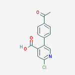 5-(4-acetylphenyl)-2-chloropyridine-4-carboxylic Acid