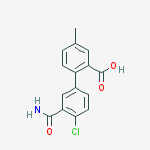 2-(3-carbamoyl-4-chlorophenyl)-5-methylbenzoic Acid