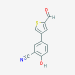 5-(5-formylthiophen-3-yl)-2-hydroxybenzonitrile