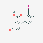 2-[4-fluoro-3-(trifluoromethyl)phenyl]-5-methoxybenzoic Acid