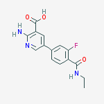 2-amino-5-[4-(ethylcarbamoyl)-3-fluorophenyl]pyridine-3-carboxylic Acid