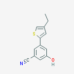 3-(4-ethylthiophen-2-yl)-5-hydroxybenzonitrile