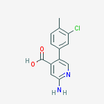 2-amino-5-(3-chloro-4-methylphenyl)pyridine-4-carboxylic Acid