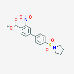 2-nitro-4-(4-pyrrolidin-1-ylsulfonylphenyl)benzoic Acid
