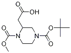 2-(4-(tert-butoxycarbonyl)-1-(Methoxycarbonyl)piperazin-2-yl)acetic acid