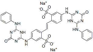 disodium 4,4-bis[[6-anilino-1,4-dihydro-4-oxo-1,3,5-triazin-2-yl]amino]stilbene-2,2-disulphonate