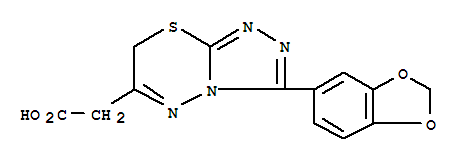 [3-(1,3-benzodioxol-5-yl)-7H-[1,2,4]triazolo[3,4-b][1,3,4]thiadiazin-6-yl]acetic acid