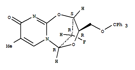 (2R,3R,5S,11S)-11-fluoro-8-methyl-3-[(trityloxy)methyl]-2,3-dihydro-9H-2,5-methanopyrimido[2,1-b][1,5,3]dioxazepin-9-one