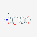 5(2H)-Isoxazolone, 4-(1,3-benzodioxol-5-ylmethyl)-3-methyl-