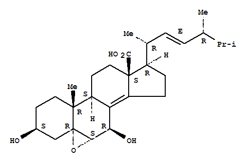 5,6-Epoxy-5H-cyclopenta[a]phenanthrene,ergosta-8(14),22-dien-18-oic acid deriv.