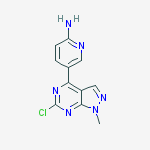 5-(6-chloro-1-methyl-1H-pyrazolo[3,4-d]pyrimidin-4-yl)pyridin-2-amine