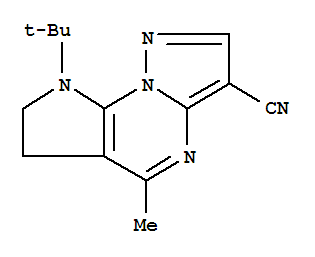8-tert-butyl-6,7-dihydropyrrolo(3,2-e)-5-methylpyrazolo(1,5-a)pyrimidine-3-carbonitrile