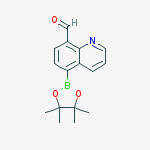5-(4,4,5,5-tetramethyl-1,3,2-dioxaborolan-2-yl)quinoline-8-carbaldehyde