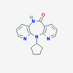 11-cyclopentyl-5,11-dihydro-6H-dipyrido[3,2-b:2',3'-e][1,4]diazepin-6-one