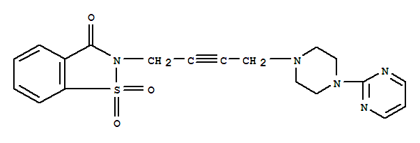 2-[4-(4-pyrimidin-2-ylpiperazin-1-yl)but-2-yn-1-yl]-1,2-benzisothiazol-3(2H)-one 1,1-dioxide