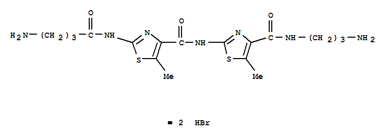 4-Thiazolecarboxamide,2-[(4-amino-1-oxobutyl)amino]-N-[4-[[(3-aminopropyl)amino]carbonyl]-5-methyl-2-thiazolyl]-5-methyl-,hydrobromide (1:2)