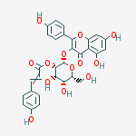5,7-dihydroxy-2-(4-hydroxyphenyl)-4-oxo-4H-chromen-3-yl 2-O-[(2E)-3-(4-hydroxyphenyl)prop-2-enoyl]-beta-D-glucopyranoside