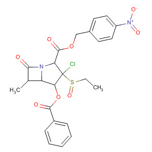 1-Azabicyclo[3.2.0]heptane-2-carboxylic acid,4-(benzoyloxy)-3-chloro-3-(ethylsulfinyl)-6-methyl-7-oxo-,(4-nitrophenyl)methyl ester