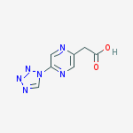 2-(5-(1H-tetrazol-1-yl)pyrazin-2-yl)acetic acid