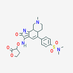 (Z)-N,N-Dimethyl-4-(8-methyl-2-oxo-3-(((2-oxotetrahydrofuran-3-yl)oxy)imino)-2,3,5a,6,7,8,9,9a-octahydro-1H-pyrrolo[3,2-h]isoquinolin-5-yl)benzenesulfonamide