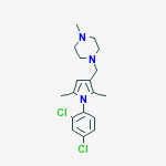 PIPERAZINE,1-[[1-(2,4-DICHLOROPHENYL)-2,5-DIMETHYL-1H-PYRROL-3-YL]METHYL]-4-METHYL-
