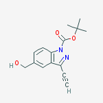 tert-butyl 3-ethynyl-5-(hydroxymethyl)-1H-indazole-1-carboxylate