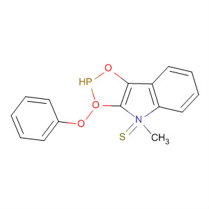 4H-1,3,2-Dioxaphospholo[4,5-b]indole, 4-methyl-3-phenoxy-, 2-sulfide