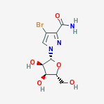 4-bromo-1-(beta-D-ribofuranosyl)-1H-pyrazole-3-carboxamide