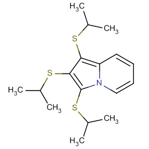 Indolizine, 1,2,3-tris[(1-methylethyl)thio]-