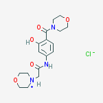 4-(2-{[3-hydroxy-4-(morpholin-4-ylcarbonyl)phenyl]amino}-2-oxoethyl)morpholin-4-ium chloride