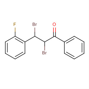1-Propanone, 2,3-dibromo-3-(2-fluorophenyl)-1-phenyl-