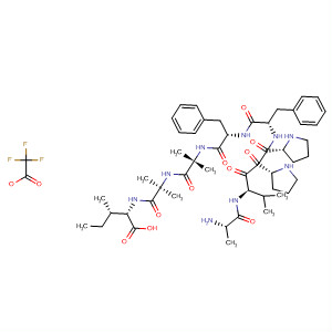 L-Isoleucine,N-[N-[N-[N-[N-[1-[1-(N-D-alanyl-L-valyl)-L-prolyl]-L-prolyl]-L-phenylalanyl]-L-phenylalanyl]-2-methylalanyl]-2-methylalanyl]-, mono(trifluoroacetate)