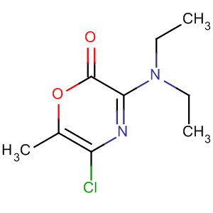 2H-1,4-Oxazin-2-one, 5-chloro-3-(diethylamino)-6-methyl-