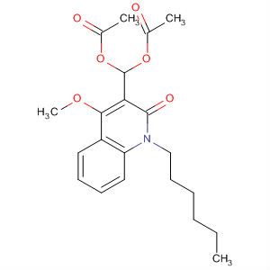 2(1H)-Quinolinone, 3-[bis(acetyloxy)methyl]-1-hexyl-4-methoxy-