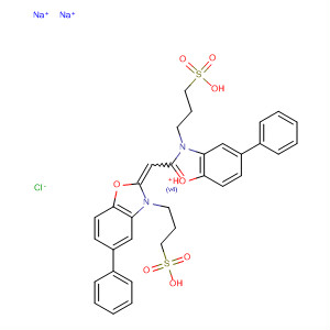 Benzoxazolium,5-phenyl-2-[[5-phenyl-3-(3-sulfopropyl)-2(3H)-benzoxazolylidene]methyl]-3-(3-sulfopropyl)-, chloride, disodium salt