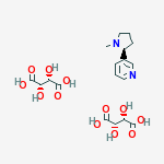 3-[(2S)-1-methylpyrrolidin-2-yl]pyridine 2,3-dihydroxybutanedioate (1:2)
