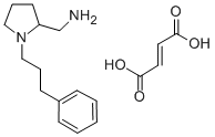 2-Pyrrolidinemethanamine, 1-(3-propylphenyl)-, (-)-, (E)-2-butenedioat e (1:1)