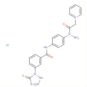 Pyridinium,1-[2-[2-[4-[[3-(2,5-dihydro-5-thioxo-1H-tetrazol-1-yl)benzoyl]amino]phenyl]hydrazino]-2-oxoethyl]-, chloride