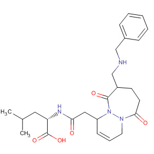 L-Leucine,N-[[1,4,7,8,9,10-hexahydro-6,10-dioxo-9-[[(phenylmethyl)amino]methyl]-6H-pyridazino[1,2-a][1,2]diazepin-1-yl]acetyl]-