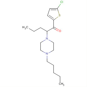 1-Pentanone, 1-(5-chloro-2-thienyl)-2-(4-pentyl-1-piperazinyl)-