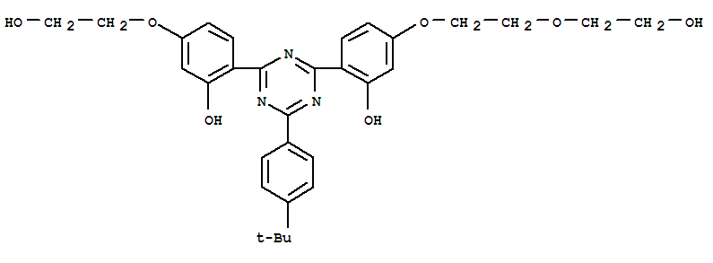 Ethanol,2-[4-[4-(p-tert-butylphenyl)-6-[2-hydroxy-4-[2-(2-hydroxyethoxy)ethoxy]phenyl]-s-triazin-2-yl]-3-hydroxyphenoxy]-(7CI,8CI)