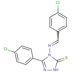 3H-1,2,4-Triazole-3-thione,5-(4-chlorophenyl)-4-[[(4-chlorophenyl)methylene]amino]-2,4-dihydro-