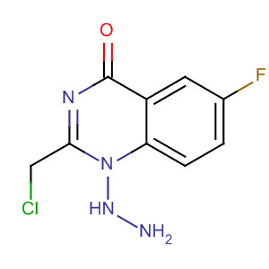 4(1H)-Quinazolinone, 2-(chloromethyl)-6-fluoro-, hydrazone
