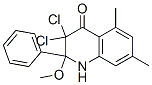 4(1H)-Quinolinone,  3,3-dichloro-2,3-dihydro-2-methoxy-5,7-dimethyl-2-phenyl-
