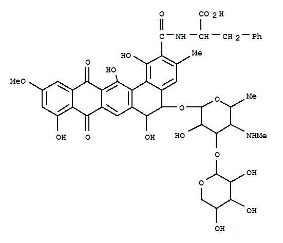 (2R)-3-phenyl-2-({[(5S,6S)-1,6,9,14-tetrahydroxy-5-{[(2S,3R,4S,5S,6R)-3-hydroxy-6-methyl-5-(methylamino)-4-{[(2S,3R,4S,5R)-3,4,5-trihydroxytetrahydro-2H-pyran-2-yl]oxy}tetrahydro-2H-pyran-2-yl]oxy}-11-methoxy-3-methyl-8,13-dioxo-5,6,8,13-tetrahydrobenzo[a